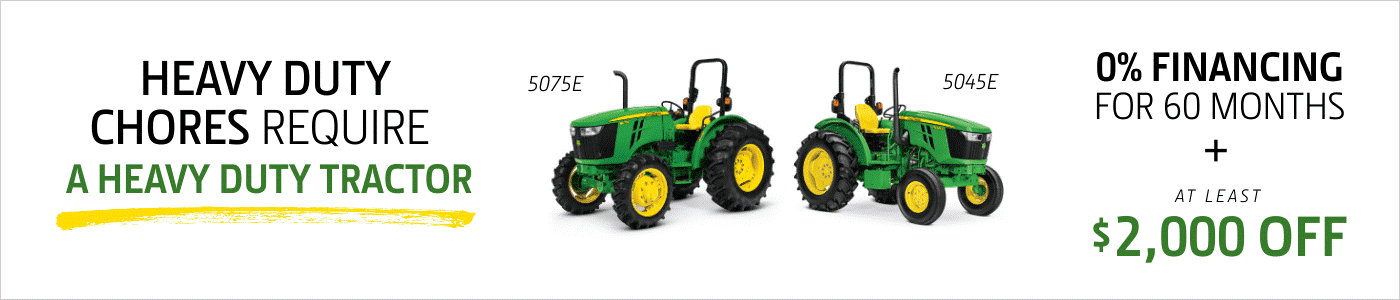 5E Series John Deere Tractor Sale