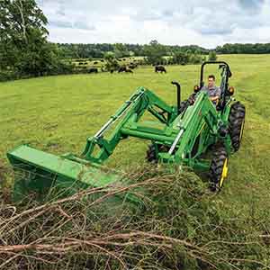 John Deere compact tractor package - Haymaker Package 3 series and loader