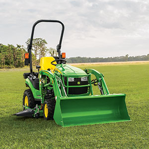 John Deere Lot for a Little Tractor Package with loader and belly mower